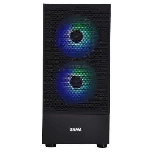 Уценка корпус SAMA 3307 140mm без БП Black (Вскрытая упаковка, 854246) купить в Украине: Киев, Днепр, Харьков, Одесса  | Проверка совместимости, низкая цена, отзывы, характеристики от TELEMART фото