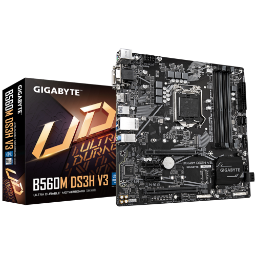 Материнська плата Gigabyte B560M DS3H V3 (s1200, Intel H470) (Відновлено продавцем, 854257) купити в Україні: Київ, Львів, Хмельницький, Тернопіль, Івано-Франківськ | Перевірка сумісності, низька ціна, відгуки, характеристики від TELEMART фото