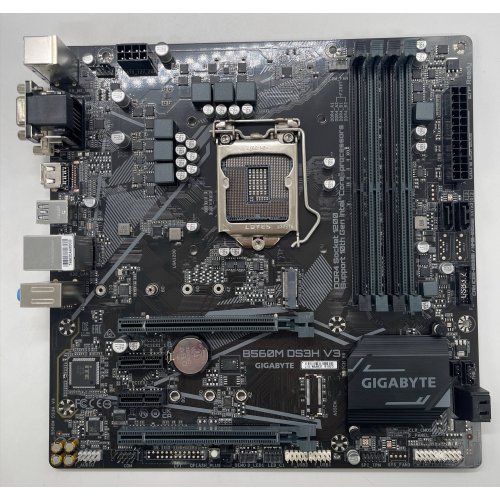 Материнська плата Gigabyte B560M DS3H V3 (s1200, Intel H470) (Відновлено продавцем, 854262) купити в Україні: Київ, Львів, Хмельницький, Тернопіль, Івано-Франківськ | Перевірка сумісності, низька ціна, відгуки, характеристики від TELEMART фото