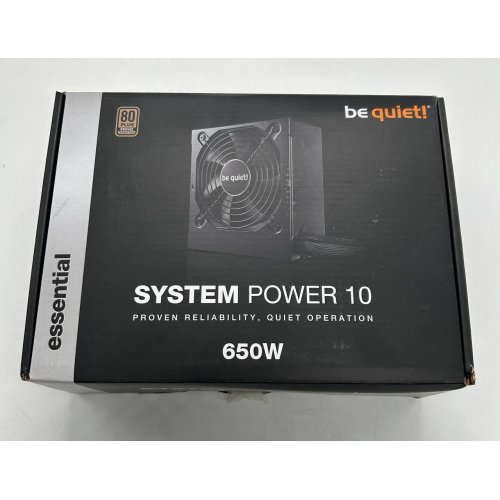 Блок питания Be Quiet! System Power 10 650W (BN328) (Восстановлено продавцом, 854274) купить в Украине: Киев, Днепр, Харьков, Одесса  | Проверка совместимости, низкая цена, отзывы, характеристики от TELEMART фото
