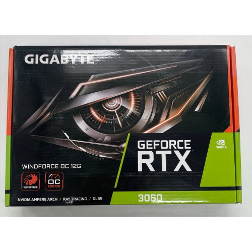 Відеокарта Gigabyte GeForce RTX 3060 WindForce OC 12228MB (GV-N3060WF2OC-12GD) (Відновлено продавцем, 854277) купити в Україні: Київ, Львів, Хмельницький, Тернопіль, Івано-Франківськ | Перевірка сумісності, низька ціна, відгуки, характеристики від TELEMART фото