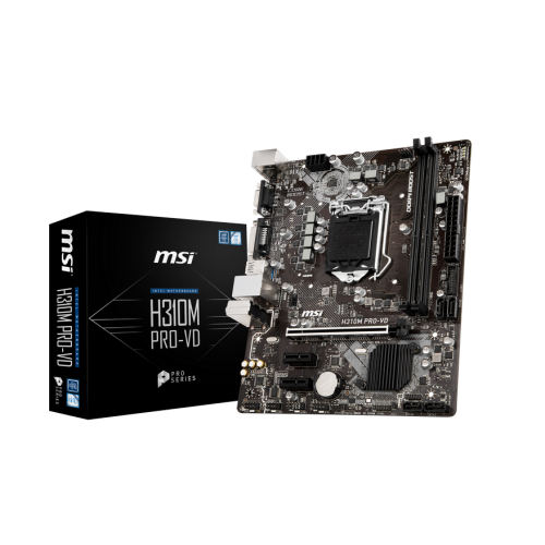 Материнская плата MSI H310M PRO-VD (s1151-v2, Intel H310) (Восстановлено продавцом, 854290) купить в Украине: Киев, Днепр, Харьков, Одесса  | Проверка совместимости, низкая цена, отзывы, характеристики от TELEMART фото