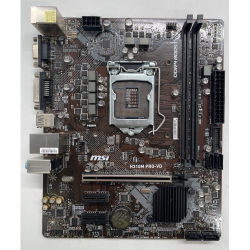 Материнская плата MSI H310M PRO-VD (s1151-v2, Intel H310) (Восстановлено продавцом, 854290) купить в Украине: Киев, Днепр, Харьков, Одесса  | Проверка совместимости, низкая цена, отзывы, характеристики от TELEMART фото