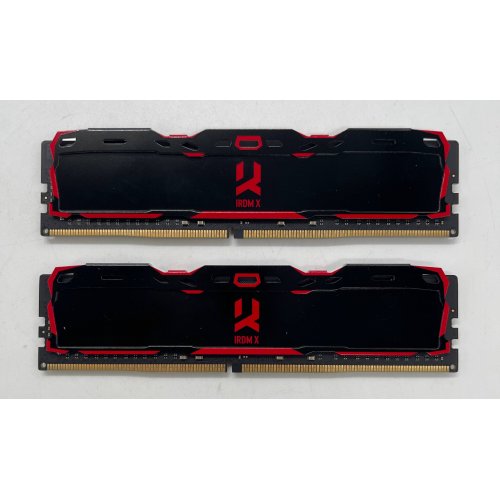 Озп GoodRAM DDR4 32GB (2x16GB) 3000Mhz IRDM X Black (IR-X3000D464L16/32GDC) (Відновлено продавцем, 854315) купити в Україні: Київ, Львів, Хмельницький, Тернопіль, Івано-Франківськ | Перевірка сумісності, низька ціна, відгуки, характеристики від TELEMART фото