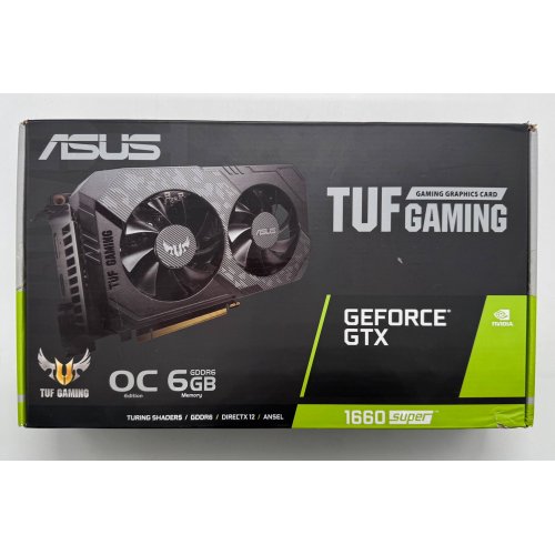 Видеокарта Asus TUF GeForce GTX 1660 SUPER 6144MB (TUF-GTX1660S-6G-GAMING) (Восстановлено продавцом, 854319) купить в Украине: Киев, Днепр, Харьков, Одесса  | Проверка совместимости, низкая цена, отзывы, характеристики от TELEMART фото