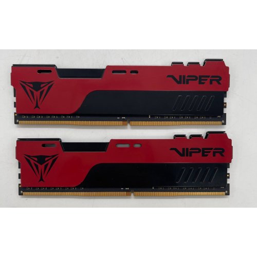 Озп Patriot DDR4 16GB (2x8GB) 3600Mhz Viper Elite II Red (PVE2416G360C0K) (Відновлено продавцем, 854352) купити в Україні: Київ, Львів, Хмельницький, Тернопіль, Івано-Франківськ | Перевірка сумісності, низька ціна, відгуки, характеристики від TELEMART фото