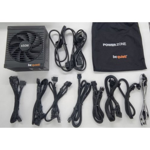 Блок питания Be Quiet! Power Zone 650W (BN210) (Восстановлено продавцом, 854353) купить в Украине: Киев, Днепр, Харьков, Одесса  | Проверка совместимости, низкая цена, отзывы, характеристики от TELEMART фото