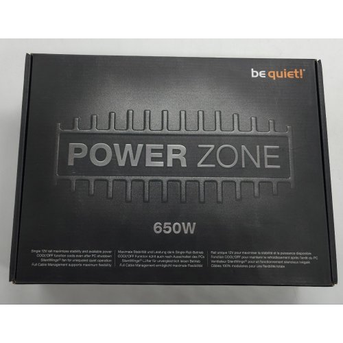 Блок питания Be Quiet! Power Zone 650W (BN210) (Восстановлено продавцом, 854353) купить в Украине: Киев, Днепр, Харьков, Одесса  | Проверка совместимости, низкая цена, отзывы, характеристики от TELEMART фото