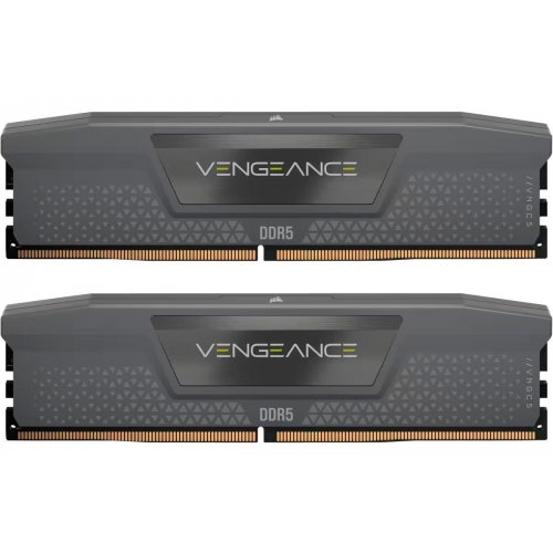 ОЗП Corsair DDR5 96GB (2x48GB) 6000Mhz Vengeance Grey (CMK96GX5M2B6000Z30) купити в Україні: Київ, Львів, Хмельницький, Тернопіль, Івано-Франківськ | Перевірка сумісності, низька ціна, відгуки, характеристики від TELEMART фото