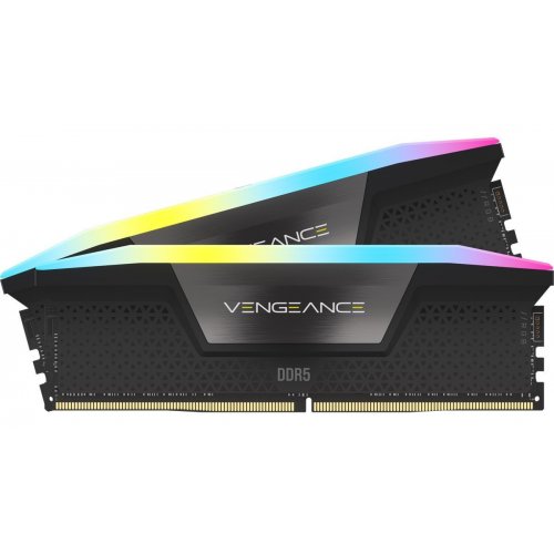 ОЗУ Corsair DDR5 96GB (2x48GB) 6800Mhz Vengeance RGB Black (CMH96GX5M2B6800C34) купить в Украине: Киев, Днепр, Харьков, Одесса  | Проверка совместимости, низкая цена, отзывы, характеристики от TELEMART фото