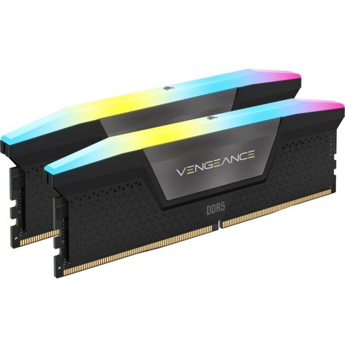 ОЗУ Corsair DDR5 32GB (2x16GB) 6800Mhz Vengeance RGB Black (CMH32GX5M2B6800C40) купить в Украине: Киев, Днепр, Харьков, Одесса  | Проверка совместимости, низкая цена, отзывы, характеристики от TELEMART фото