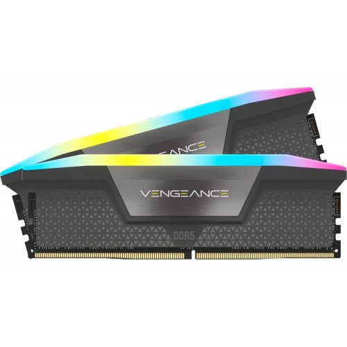 ОЗП Corsair DDR5 64GB (2x32GB) 6000Mhz Vengeance RGB Cool Grey (CMH64GX5M2B6000Z30) купити в Україні: Київ, Львів, Хмельницький, Тернопіль, Івано-Франківськ | Перевірка сумісності, низька ціна, відгуки, характеристики від TELEMART фото