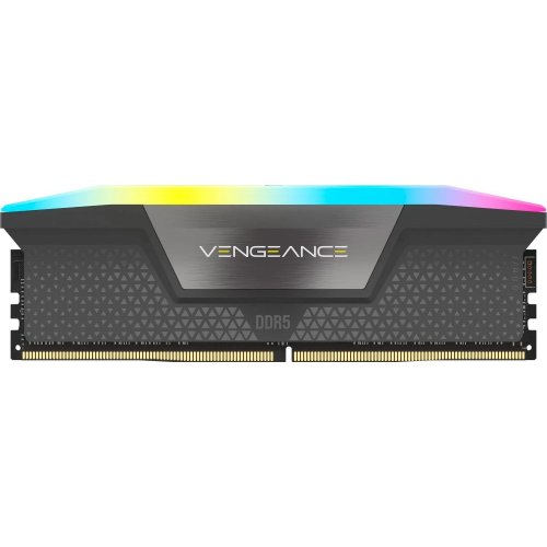 ОЗП Corsair DDR5 64GB (2x32GB) 6000Mhz Vengeance RGB Cool Grey (CMH64GX5M2B6000Z30) купити в Україні: Київ, Львів, Хмельницький, Тернопіль, Івано-Франківськ | Перевірка сумісності, низька ціна, відгуки, характеристики від TELEMART фото