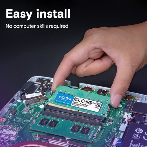ОЗП Crucial SODIMM DDR4 64GB (2x32GB) 3200Mhz (CT2K32G4SFD832A) купити в Україні: Київ, Львів, Хмельницький, Тернопіль, Івано-Франківськ | Перевірка сумісності, низька ціна, відгуки, характеристики від TELEMART фото