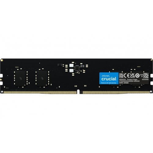 ОЗУ Crucial DDR5 32GB 4800Mhz (CT32G48C40U5T) OEM купить в Украине: Киев, Днепр, Харьков, Одесса  | Проверка совместимости, низкая цена, отзывы, характеристики от TELEMART фото