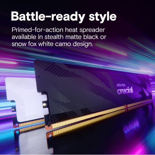 ОЗУ Crucial DDR5 32GB (2x16GB) 6400Mhz Pro OC White (CP2K16G64C32U5W) купить в Украине: Киев, Днепр, Харьков, Одесса  | Проверка совместимости, низкая цена, отзывы, характеристики от TELEMART фото