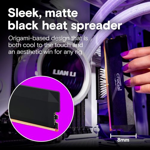 ОЗУ Crucial DDR5 16GB 6400Mhz Pro OC Black (CP16G64C32U5B) купить в Украине: Киев, Днепр, Харьков, Одесса  | Проверка совместимости, низкая цена, отзывы, характеристики от TELEMART фото