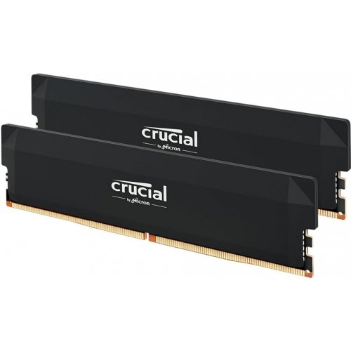 ОЗУ Crucial DDR5 64GB (2x32GB) 6000Mhz Pro OC Black (CP2K32G60C40U5B) купить в Украине: Киев, Днепр, Харьков, Одесса  | Проверка совместимости, низкая цена, отзывы, характеристики от TELEMART фото