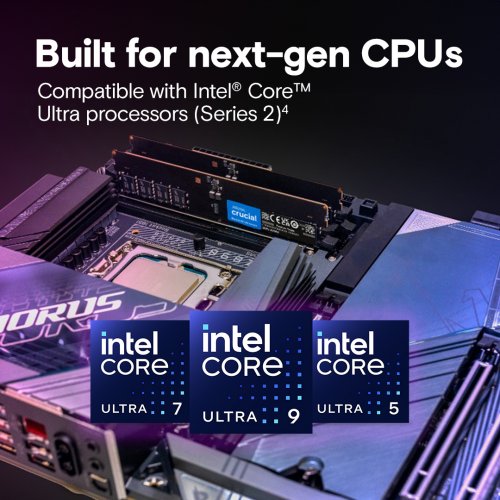 ОЗУ Crucial DDR5 16GB 6400Mhz (CT16G64C52CU5) купить в Украине: Киев, Днепр, Харьков, Одесса  | Проверка совместимости, низкая цена, отзывы, характеристики от TELEMART фото