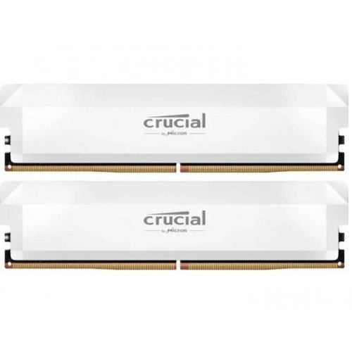 ОЗУ Crucial DDR5 64GB (2x32GB) 6400Mhz Pro OC White (CP2K32G64C40U5W) купить в Украине: Киев, Днепр, Харьков, Одесса  | Проверка совместимости, низкая цена, отзывы, характеристики от TELEMART фото