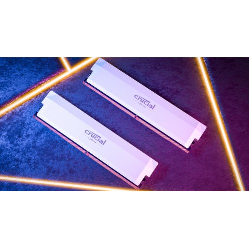 ОЗУ Crucial DDR5 64GB (2x32GB) 6400Mhz Pro OC White (CP2K32G64C40U5W) купить в Украине: Киев, Днепр, Харьков, Одесса  | Проверка совместимости, низкая цена, отзывы, характеристики от TELEMART фото