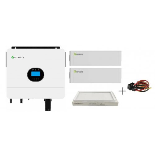 Комплект энергонезависимости Growatt SPF 6000 ES PLUS + AXE 10kWh Power Kit (GW-6kW/10kW) купить в Украине: Киев, Днепр, Харьков, Одесса  | Низкая цена, отзывы, характеристики от TELEMART фото