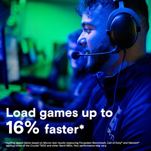 SSD-диск Crucial T500 3D NAND TLC 4TB M.2 with heatsink (2280 PCI-E) NVMe x4 (CT4000T500SSD5) купить в Украине: Киев, Днепр, Харьков, Одесса  | Проверка совместимости, низкая цена, отзывы, характеристики от TELEMART фото