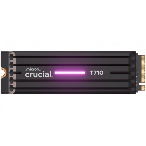 SSD-диск Crucial T710 3D NAND 2TB M.2 with heatsink (2280 PCI-E) NVMe x4 (CT2000T710SSD5) купити в Україні: Київ, Львів, Хмельницький, Тернопіль, Івано-Франківськ | Перевірка сумісності, низька ціна, відгуки, характеристики від TELEMART фото