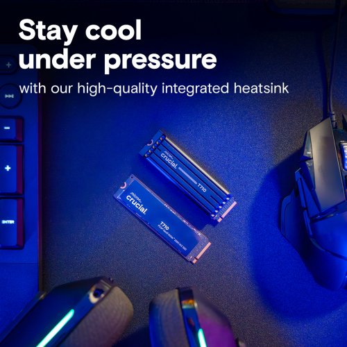 SSD-диск Crucial T710 3D NAND 2TB M.2 with heatsink (2280 PCI-E) NVMe x4 (CT2000T710SSD5) купити в Україні: Київ, Львів, Хмельницький, Тернопіль, Івано-Франківськ | Перевірка сумісності, низька ціна, відгуки, характеристики від TELEMART фото