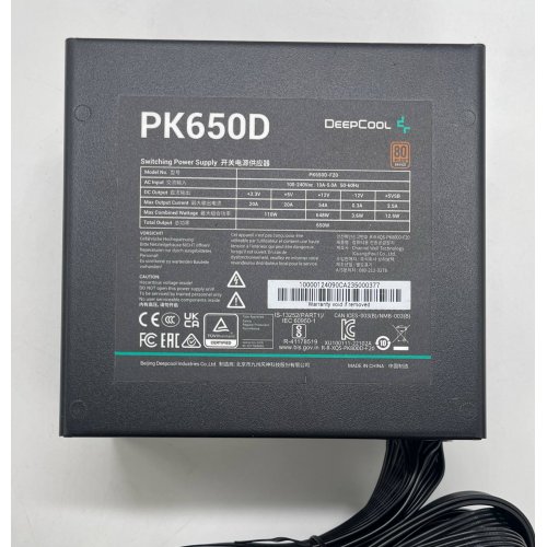 Блок питания Deepcool PK650D 650W (R-PK650D-FA0B-EU) (Восстановлено продавцом, 854522) купить в Украине: Киев, Днепр, Харьков, Одесса  | Проверка совместимости, низкая цена, отзывы, характеристики от TELEMART фото