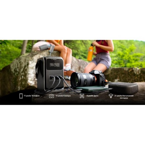 Зарядна станція EcoFlow TRAIL 200 DC 220W 192Wh / 60000mAh (EF-TRAIL200-N) купити в Україні: Київ, Львів, Хмельницький, Тернопіль, Івано-Франківськ | Низька ціна, відгуки, характеристики від TELEMART фото