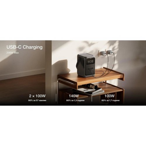 Зарядна станція EcoFlow TRAIL 200 DC 220W 192Wh / 60000mAh (EF-TRAIL200-N) купити в Україні: Київ, Львів, Хмельницький, Тернопіль, Івано-Франківськ | Низька ціна, відгуки, характеристики від TELEMART фото