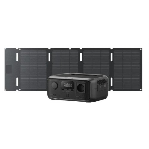 Комплект енергозабезпечення EcoFlow RIVER 3 UPS 300W 245Wh + Solar Panel 45W (EFRIVER3-UPS-EU-CBox/EFSOLAR45-TYPE-C) купити в Україні: Київ, Львів, Хмельницький, Тернопіль, Івано-Франківськ | Низька ціна, відгуки, характеристики від TELEMART фото