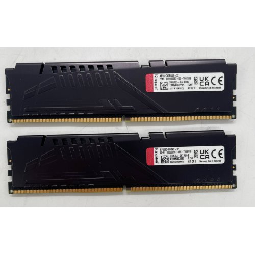Озп Kingston DDR5 32GB (2x16GB) 5200Mhz FURY Beast Black (KF552C40BBK2-32) (Відновлено продавцем, 854575) купити в Україні: Київ, Львів, Хмельницький, Тернопіль, Івано-Франківськ | Перевірка сумісності, низька ціна, відгуки, характеристики від TELEMART фото