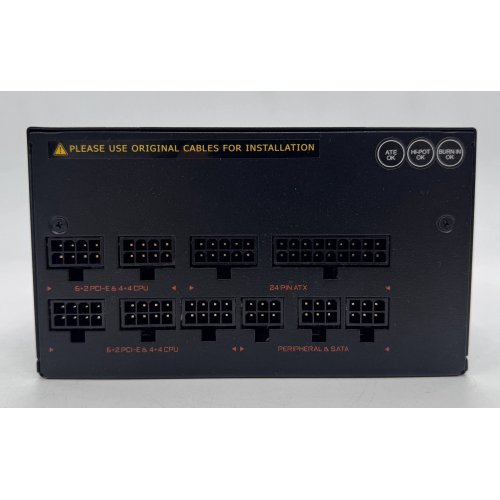 Блок живлення Gigabyte AORUS P850W 850W (GP-AP850GM) (Відновлено продавцем, 854581) купити в Україні: Київ, Львів, Хмельницький, Тернопіль, Івано-Франківськ | Перевірка сумісності, низька ціна, відгуки, характеристики від TELEMART фото