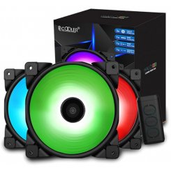 Набор кулеров для корпуса PCCooler Halo 3-in-1 RGB Kit (Восстановлено продавцом, 854584)