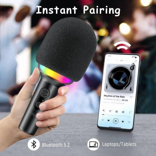 Уценка микрофон для караоке Fifine E2 RGB (E2B RGB) Black (Вскрытая упаковка, 854592) купить в Украине: Киев, Днепр, Харьков, Одесса  | Низкая цена, отзывы, характеристики от TELEMART фото