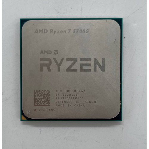 Процесор AMD Ryzen 7 5700G 3.8(4.6)GHz 16MB sAM4 Tray (100-000000263) (Відновлено продавцем, 854595) купити в Україні: Київ, Львів, Хмельницький, Тернопіль, Івано-Франківськ | Перевірка сумісності, низька ціна, відгуки, характеристики від TELEMART фото