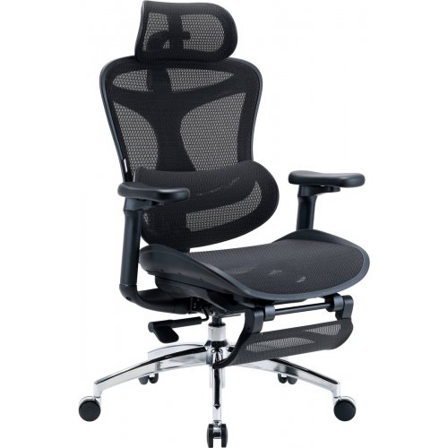 Крісло офісне з підставкою для ніг Sihoo DORO C300L Mesh with Footrest (DORO-C300L-A3-101-JT) Black купити в Україні: Київ, Львів, Хмельницький, Тернопіль, Івано-Франківськ | Низька ціна, відгуки, характеристики від TELEMART фото