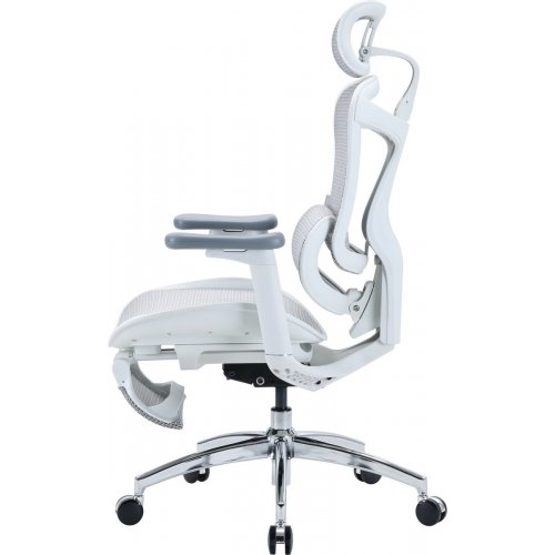 Крісло офісне з підставкою для ніг Sihoo DORO C300L Mesh with Footrest (DORO-C300L-A3-102-JT) White купити в Україні: Київ, Львів, Хмельницький, Тернопіль, Івано-Франківськ | Низька ціна, відгуки, характеристики від TELEMART фото