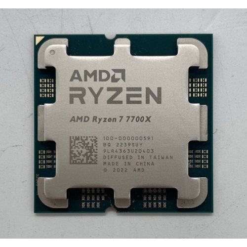 Процесор AMD Ryzen 7 7700X 4.5(5.4)GHz 32MB sAM5 Tray (100-000000591) (Відновлено продавцем, 854605) купити в Україні: Київ, Львів, Хмельницький, Тернопіль, Івано-Франківськ | Перевірка сумісності, низька ціна, відгуки, характеристики від TELEMART фото