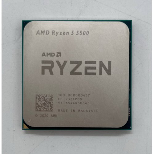 Процессор AMD Ryzen 5 5500 3.6(4.2)GHz 16MB sAM4 Tray (100-000000457) (Восстановлено продавцом, 854614) купить в Украине: Киев, Днепр, Харьков, Одесса  | Проверка совместимости, низкая цена, отзывы, характеристики от TELEMART фото