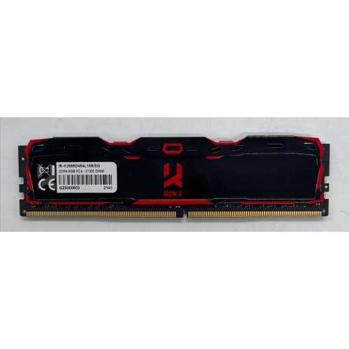 Озп GoodRAM DDR4 8GB 2666Mhz IRDM X Black (IR-X2666D464L16S/8G) (Відновлено продавцем, 854626) купити в Україні: Київ, Львів, Хмельницький, Тернопіль, Івано-Франківськ | Перевірка сумісності, низька ціна, відгуки, характеристики від TELEMART фото