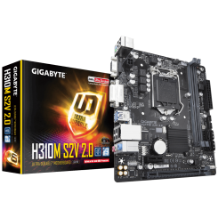 Материнська плата Gigabyte H310M S2V 2.0 (s1151-V2, Intel H310) (Відновлено продавцем, 854638)