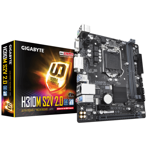 Материнська плата Gigabyte H310M S2V 2.0 (s1151-V2, Intel H310) (Відновлено продавцем, 854638) купити в Україні: Київ, Львів, Хмельницький, Тернопіль, Івано-Франківськ | Перевірка сумісності, низька ціна, відгуки, характеристики від TELEMART фото