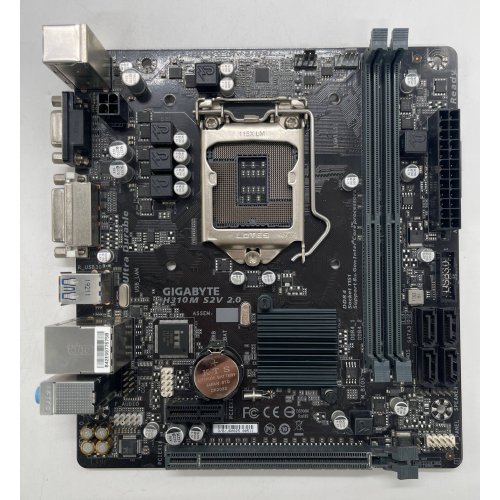 Материнська плата Gigabyte H310M S2V 2.0 (s1151-V2, Intel H310) (Відновлено продавцем, 854638) купити в Україні: Київ, Львів, Хмельницький, Тернопіль, Івано-Франківськ | Перевірка сумісності, низька ціна, відгуки, характеристики від TELEMART фото