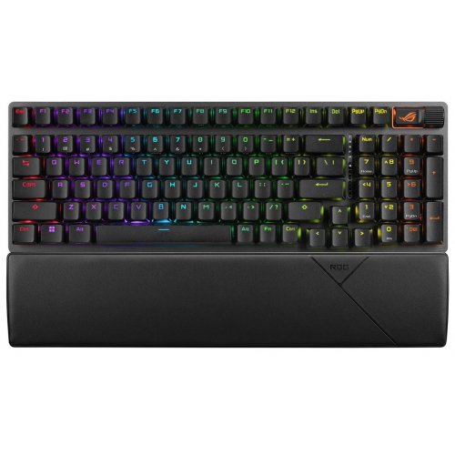 Клавіатура Asus ROG Strix Scope II 96 ROG NX Snow Wireless (90MP037A-BKMA00) Black купити в Україні: Київ, Львів, Хмельницький, Тернопіль, Івано-Франківськ | Низька ціна, відгуки, характеристики від TELEMART фото