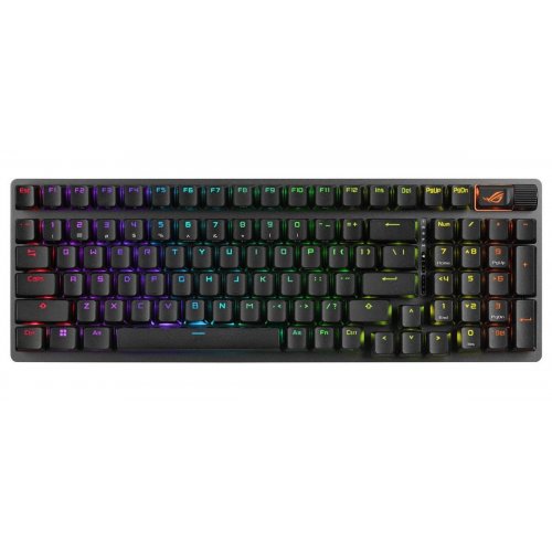 Клавіатура Asus ROG Strix Scope II 96 ROG NX Snow Wireless (90MP037A-BKMA00) Black купити в Україні: Київ, Львів, Хмельницький, Тернопіль, Івано-Франківськ | Низька ціна, відгуки, характеристики від TELEMART фото