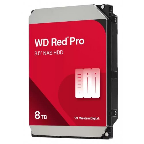 Жесткий диск Western Digital Red Pro NAS 8TB 256MB 7200RPM 3.5" (WD8005FFBX) купить в Украине: Киев, Днепр, Харьков, Одесса  | Проверка совместимости, низкая цена, отзывы, характеристики от TELEMART фото