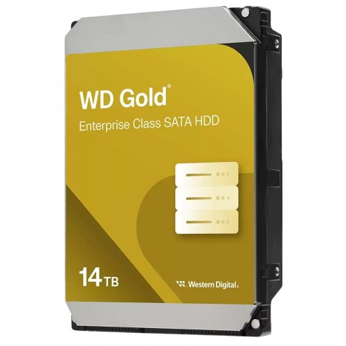 Жесткий диск Western Digital Gold 14TB 512MB 7200RPM 3.5" (WD142KRYZ) купить в Украине: Киев, Днепр, Харьков, Одесса  | Проверка совместимости, низкая цена, отзывы, характеристики от TELEMART фото